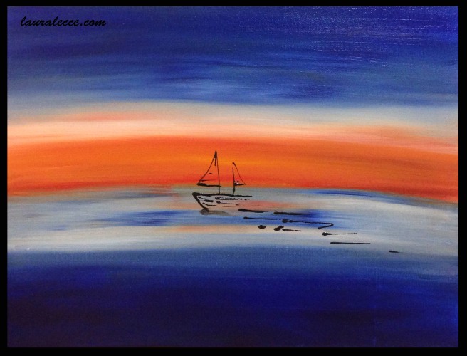 He Dreams of Sailing - Art by Laura Lecce